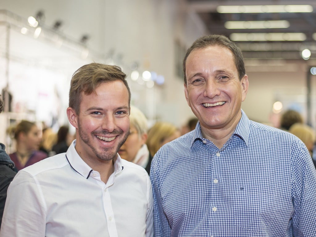 Christoph Huebner und Markus Herrmann auf der BabyWelt in Stuttgart