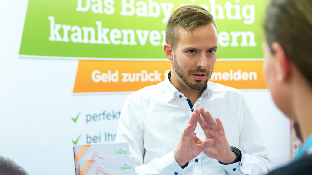 Christoph Huebner auf der BabyWelt in München