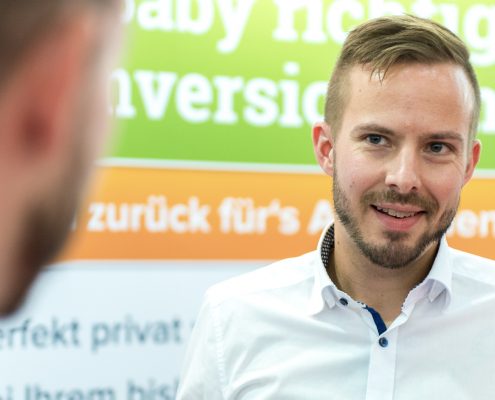 Christoph Huebner auf der BabyWelt in München