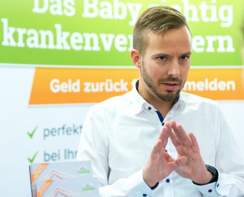 Christoph Huebner auf der BabyWelt in München