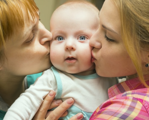 Krankenversicherung in Regenbogen-Familien